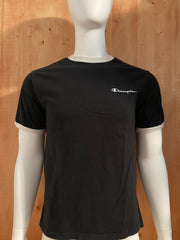 CHAMPION Graphic Print Adult M Medium MD Black T-Shirt Tee Shirt