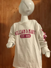 CHAMPION "WILLIAM & MARY" EST 1693 Graphic Print Youth Unisex M MD Medium White T-Shirt Tee Shirt