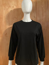 CHAMPION EMBROIDERED LOGO Kids Youth Unisex T-Shirt Tee Shirt L Lrg Large Black Long Sleeve Shirt