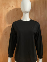 CHAMPION EMBROIDERED LOGO Kids Youth Unisex T-Shirt Tee Shirt L Lrg Large Black Long Sleeve Shirt
