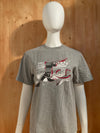 CHAMPION "BASEBALL" Graphic Print Kids Youth Unisex T-Shirt Tee Shirt L Lrg Large Gray  Shirt