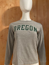 CHAMPION "OREGON" Graphic Print Kids Youth Unisex T-Shirt Tee Shirt M MD Medium Gray Long Sleeve Shirt