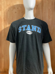 CHAMPION "STAND EPH 6:13" 2015 IRON MAN SSCC MEN'S RETREAT Graphic Print Adult T-Shirt Tee Shirt 2XL XXL Dark Gray Shirt
