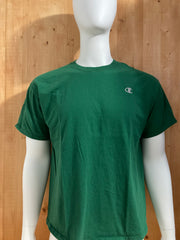 CHAMPION EMBROIDERED LOGO Adult T-Shirt Tee Shirt XL Xtra Extra Large Green Shirt