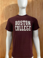 CHAMPION "BOSTON COLLEGE" Graphic Print Adult T-Shirt Tee Shirt M MD Medium Maroon Shirt