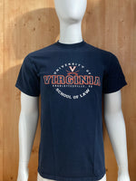 CHAMPION "UNIVERISTY OF VIRGINIA" SCHOOL OF LAW Graphic Print Adult T-Shirt Tee Shirt M MD Medium Dark Blue Shirt