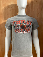 CHAMPION "FINDLAY NATIONAL CHAMPIONS" 2009 NCAA DIVISION II BASKEBTALL Graphic Print Adult T-Shirt Tee Shirt S SM Small Gray Shirt