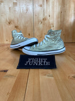 CONVERSE CHUCK TAYLOR ALL STAR Youth Size 3 High Top Shoes Sneakers Gold 353178F