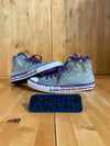 CONVERSE CHUCK TAYLOR ALL STAR LUCKY STONE Youth Size 6 Canvas High Top Shoes Sneakers Gray & Purple 645160F