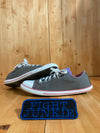 CONVERSE ALL STAR Women Size 10 Canvas Low Top Shoes Sneakers Gray & Pink 525058F