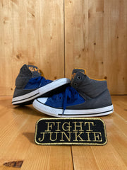 CONVERSE CHUCK TAYLOR ALL STAR Youth Size 3 Canvas High Top Shoes Sneakers Blue & Gray 654280F