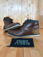 CREVO GEOFF Men's Size 12 Leather & Suede Boots Brown