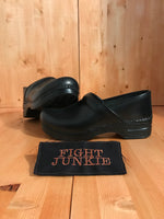 DANSKO PROFESSIONAL Women's Size 42 (USA12) Leather Slip On Clogs Black