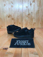 DC Graffik 8 Black On Black Suede Shoes Sneakers
