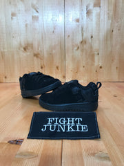 DC Graffik 8 Black On Black Suede Shoes Sneakers 