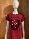 DISNEY "ORIGINAL MOUSEKETEER" Graphic Print Adult T-Shirt Tee Shirt L Lrg Large Red Shirt