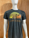 DISNEY "THE LION KING" Graphic Print Adult T-Shirt Tee Shirt L Lrg Large Gray