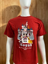 DISNEY "DISNEYLAND RESORT" THE MERRIEST PLACE ON EARTH SINCE 2005 Graphic Print Adult T-Shirt Tee Shirt L Lrg Large Red