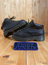 DR MARTENS AIR WAIR VINTAGE VTG 90s UNISEX 7 Chunky Leather Ankle Boots Made in England Dark Brown 8287