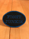Fight Junkie Blue Oval Magnetic Patch