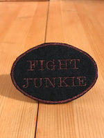 Fight Junkie Bronze Oval Magnetic Patch
