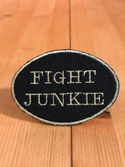 Fight Junkie European Gold Oval Magnetic Patch