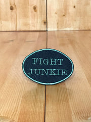 Fight Junkie Pale Green Oval Magnetic Patch
