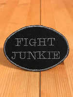 Fight Junkie Pewter Oval Magnetic Patch