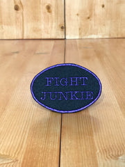 Fight Junkie Purple Oval Magnetic Patches