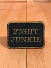 Fight Junkie Brass Square Magnetic Patch
