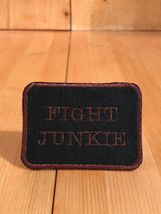 Fight Junkie Bronze Square Magnetic Patch