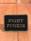 Fight Junkie Government Gold Square Magnetic Patch