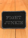 Fight Junkie Pewter Square Magnetic Patch