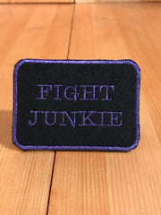 Fight Junkie Purple Square Magnetic Patch