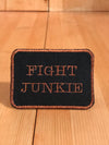 Fight Junkie Rust Square Magnetic Patch