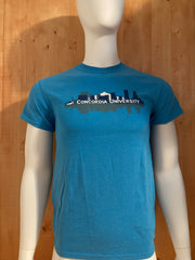 GILDEN "CONCORDIA UNIVERSITY" PORTLAND OREGON Graphic Print Adult S SM Small Blue T-Shirt Tee Shirt
