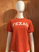 GILDAN "TEXAS" Graphic Print Kids Youth Unisex T-Shirt Tee Shirt L Lrg Large Orange Shirt
