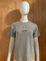 GILDAN "VIRGINIA TECH" Graphic Print Kids Youth Unisex T-Shirt Tee Shirt L Lrg Large Gray Shirt