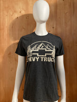 GILDAN "CHEVY TRUCKS" Graphic Print Adult T-Shirt Tee Shirt M MD Medium Gray Shirt