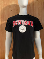 J AMERICA "DENISON UNIVERISTY" Graphic Print Adult L Large Lrg Black T-Shirt Tee Shirt