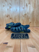 KHOMBU DILLON Kids Size 3 Water Sandals Shoes Sneakers Hook & Loop Blue Gray & Green