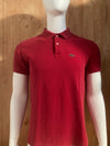 LACOSTE IZOD VTG VINTAGE 1970's MADE IN USA Adult T-Shirt Tee Shirt L Large Lrg Red Polo Alligator Crocodile Shirt