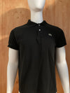 LACOSTE Made In Peru Adult T-Shirt Tee Shirt Size 6 Black Polo Alligator Crocodile Shirt
