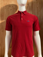 LACOSTE IZOD VINTAGE VTG 1970's Adult T-Shirt Tee Shirt L Large Lrg Red Alligator Crocodile Polo