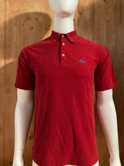 LACOSTE IZOD VINTAGE VTG 1970's Adult T-Shirt Tee Shirt L Large Lrg Red Alligator Crocodile Polo