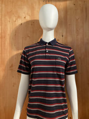 LACOSTE MADE IN FRANCE Youth Unisex T-Shirt Tee Shirt L Lrg Large Striped Polo