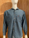 LEVIS DENIM Adult T-Shirt Tee Shirt L Lrg Large Long Sleeve Shirt