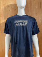 LEVI "LEVI'S" Graphic Print Adult T-Shirt Tee Shirt 2XL XXL Blue Shirt