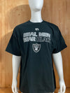 NFL RAIDERS "REAL MEN WEAR BLACK" Graphic Print Adult T-Shirt Tee Shirt 2XL XXL Black Shirt
