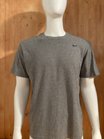 NIKE DRI FIT Adult XL Extra Large Xtra Large Gray T-Shirt Tee Shirt